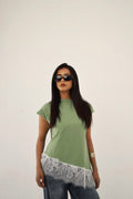 JALOVÉ Lace Cut Tee